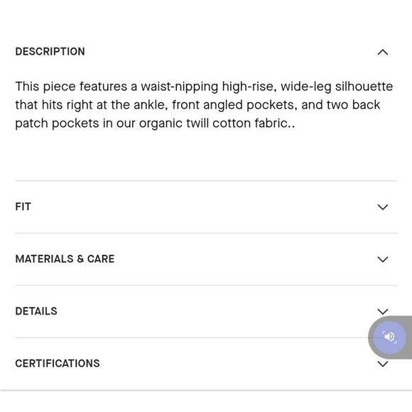 Everlane The Utility Wide-Leg Pant Kalamata Olive Green Size 00 - Picture 9 of 11